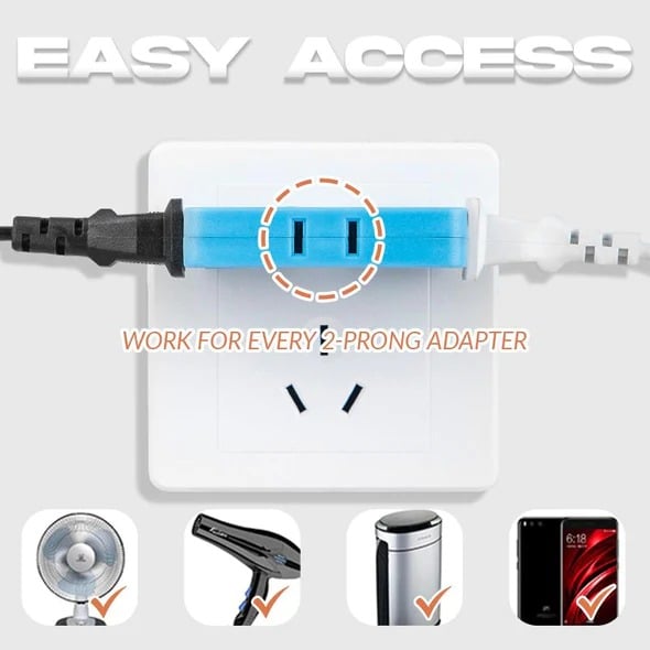 2025-180 Degrees Rotatable Socket Converter